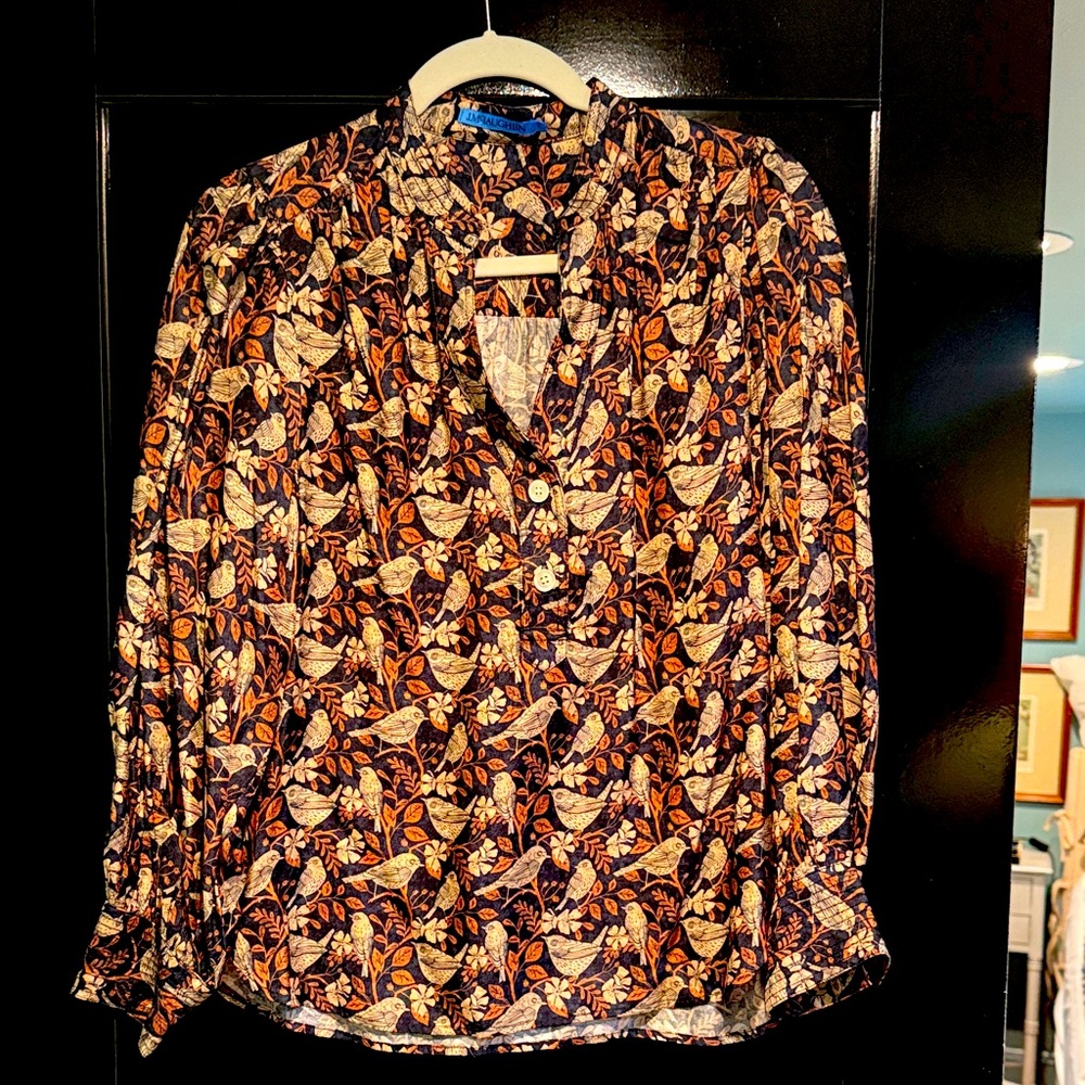 J. McLaughlin Multicolor Floral Blouse